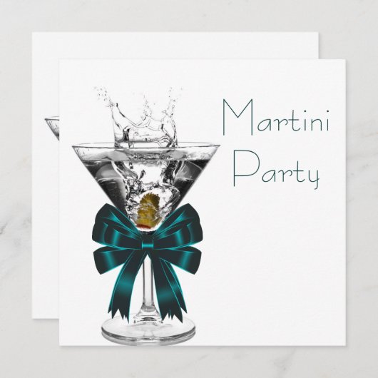 Invitations de soirée Martini au Martini 招待状 (正面/裏面)