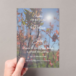 Invitations mariage アクリル招待状