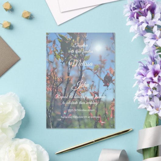 Invitations mariage アクリル招待状 (インサイチュ (ウェディング))