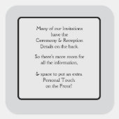 Invitations Note スクエアシール (正面)