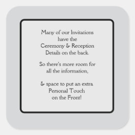 Invitations Note スクエアシール