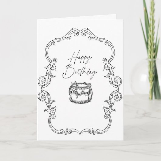 Invitations & Stationery > Greeting Cards > Birthd カード (正面)