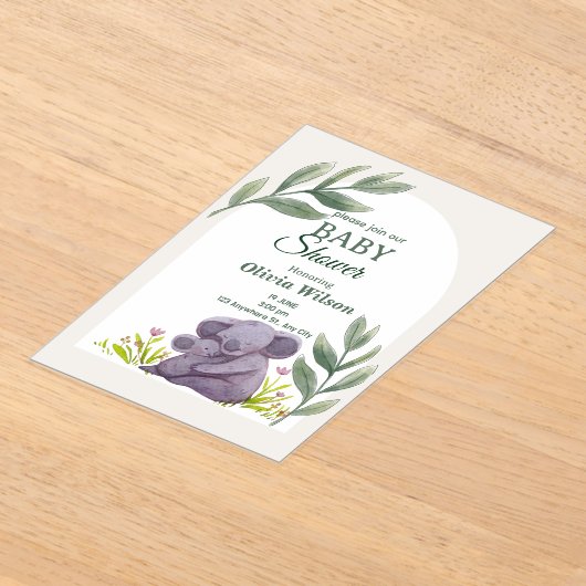 Invitations & Stationery Invitations & Announcemt アクリル招待状 (レイダウン)