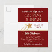 Invite 'Em! 50th Class Reunion Postcard ポストカード (正面/裏面)