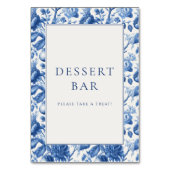 Inviting Blue Floral Border テーブルナンバー (裏面)