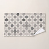 Inviting Gray Circle Bath Towel Set バスタオルセット (ハンドタオル)