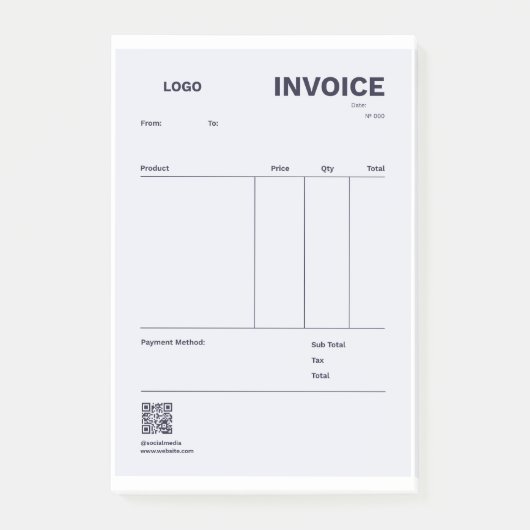 INVOICE ポストイット (正面)
