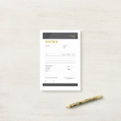 invoice ポストイット (デスク上)