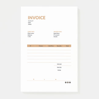 invoice ポストイット