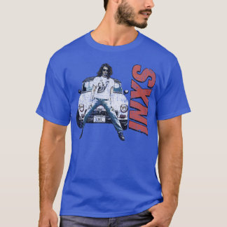 INXSバンド 1987 ビンテージ クラック レトロ Tシャツ