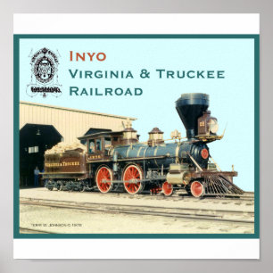 Inyo-ヴァージニアおよびTruckeeの鉄道プリント ポスター