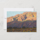 Inyo Range at Sunset, Lone Pine by Maynard Dixon サンキューカード (正面)