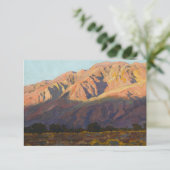 Inyo Range at Sunset, Lone Pine by Maynard Dixon サンキューカード (スタンド正面)