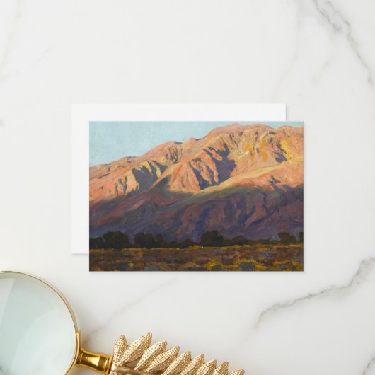 Inyo Range at Sunset, Lone Pine by Maynard Dixon サンキューカード (正面/裏面インサイチュ)