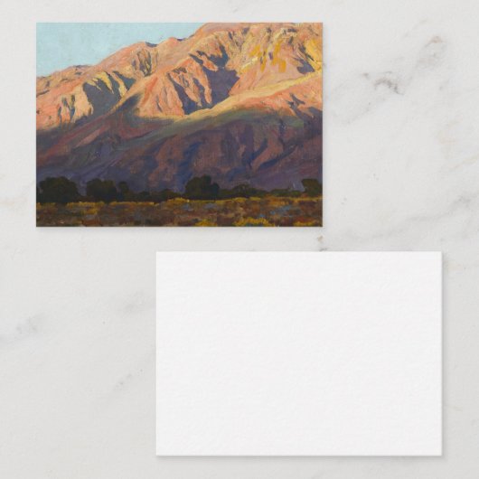 Inyo Range at Sunset, Lone Pine by Maynard Dixon ノートカード (正面/裏面)