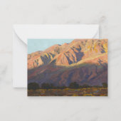 Inyo Range at Sunset, Lone Pine by Maynard Dixon ノートカード (正面)