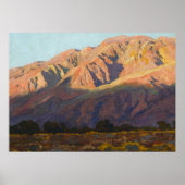Inyo Range at Sunset, Lone Pine by Maynard Dixon ポスター (正面)