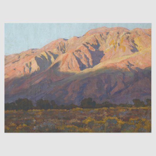 Inyo Range at Sunset, Lone Pine by Maynard Dixon 薄葉紙 (正面)