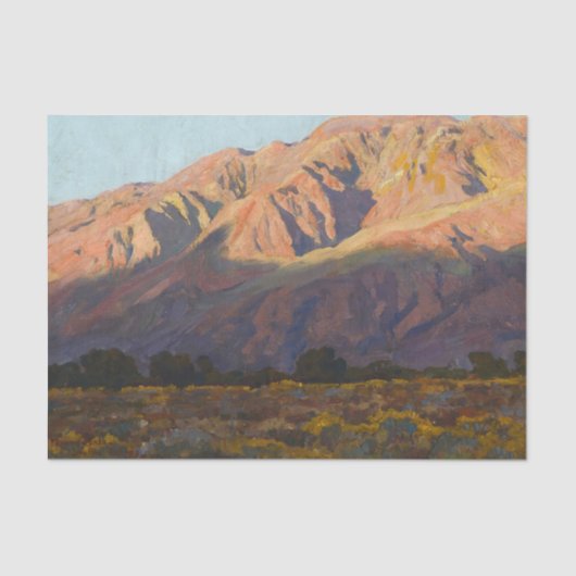Inyo Range at Sunset, Lone Pine by Maynard Dixon 薄葉紙 (正面)