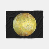 Io（木星の月） フリースブランケット (正面(横))