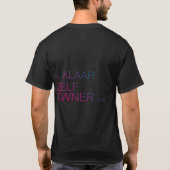 Io Klaar Zelf Owner You Tシャツ (裏面)
