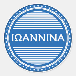 Ioannina City Pride Emblem – Greek Identity ラウンドシール