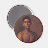 'Iokepa、ハワイアンフィッシャーボーイ' – マグネット (正面/裏面)