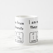 Ionaの周期表の名前のマグ コーヒーマグカップ (中央)