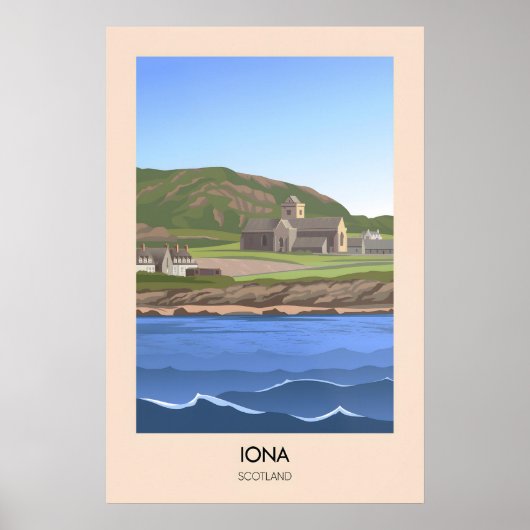 Iona Scotland Travel Poster ポスター (正面)