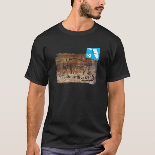 iOSの誕生 Tシャツ (正面)
