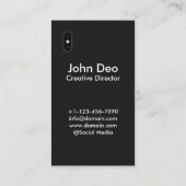 iOSは|のiPhone Xの名刺をインスパイア 名刺 (裏面)