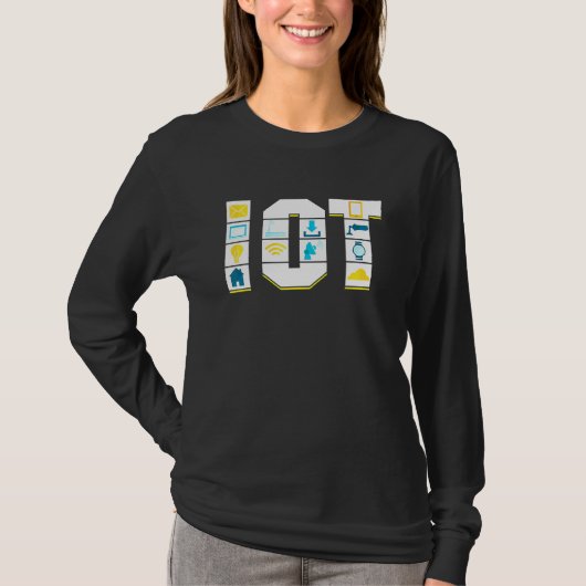 IoT科学データ分析転送 Tシャツ (正面)