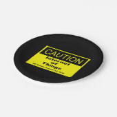 IoT警告警告標識 ペーパープレート (アングル)