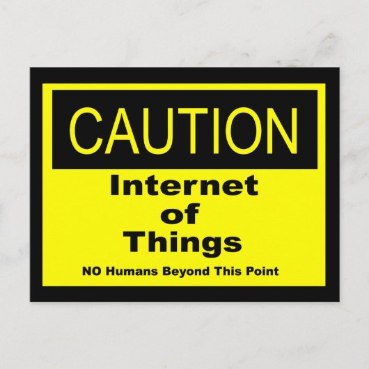 IoT警告警告標識 ポストカード (正面)