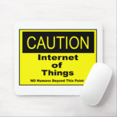 IoT警告警告標識 マウスパッド (マウス)