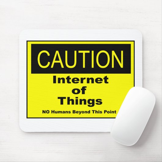 IoT警告警告標識 マウスパッド (マウス)
