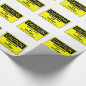 IoT警告警告標識 ラッピングペーパー (角)