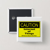 IoT警告警告標識 缶バッジ (正面&裏面)