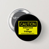 IoT警告警告標識 缶バッジ (正面&裏面)