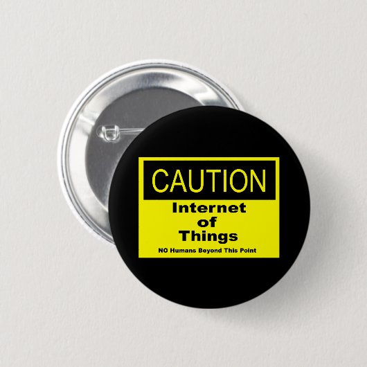 IoT警告警告標識 缶バッジ (正面&裏面)