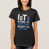 Iot Internet Of Everything Security Of Nothing Cyb Tシャツ (正面)