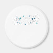 IOT Internet Of Things深い学ギフト頭が切れる マグネット (正面)