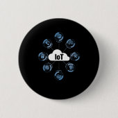 IOT Internet Of Things Machine 学's Cloud Gift 缶バッジ (正面)