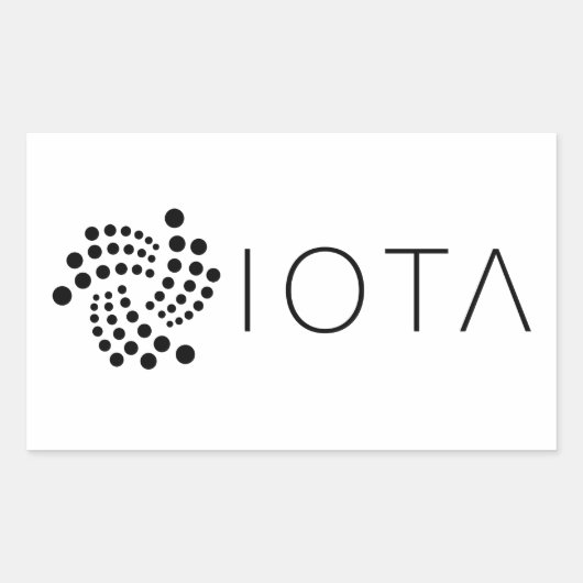 IOTAロゴ長方形ステッカー 長方形シール (正面)
