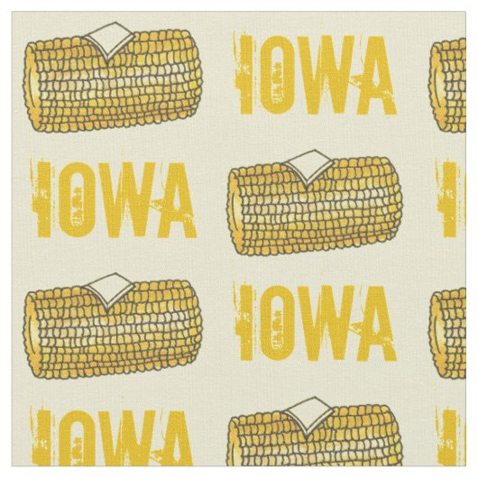 IOWAイエローバター付きコーンオンザコブコーンコブ ファブリック (クローズアップ)
