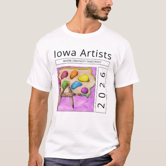 Iowa Artist T-shirt Tシャツ (正面)