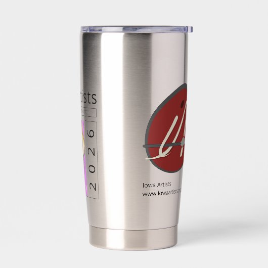 Iowa Artists 2026 Insulated Tumbler 保温保冷タンブラー (左面)