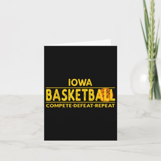 Iowa Bysketbyll – 対戦敗戦リピート カード (正面)