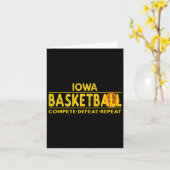 Iowa Bysketbyll – 対戦敗戦リピート カード (黄色い花)