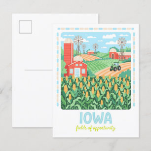 Iowa Fields of Opportunity USA夏季旅行 ポストカード